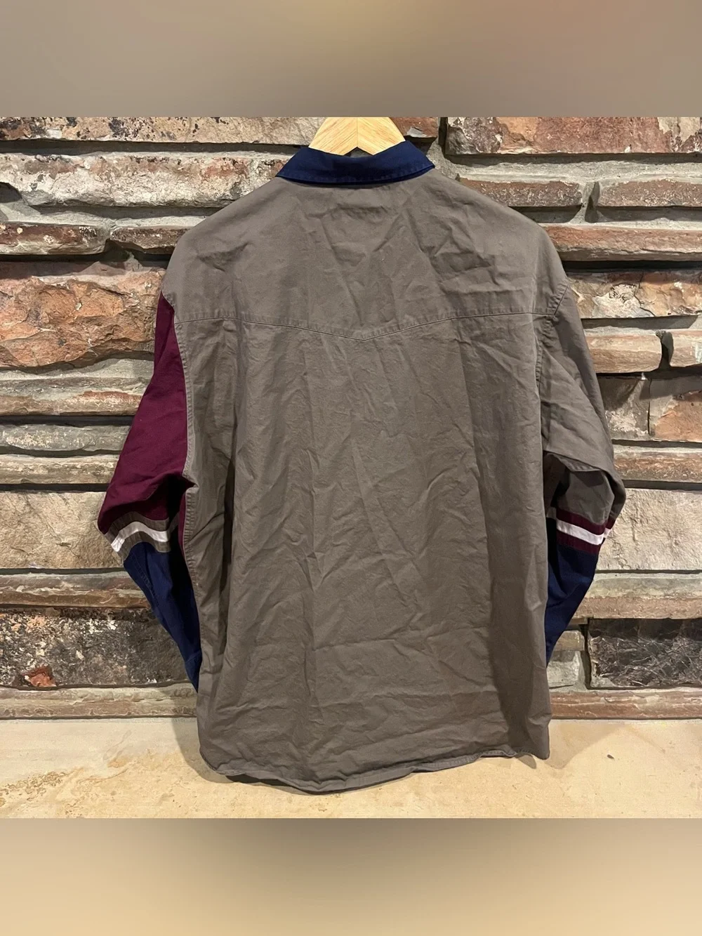 Cumberland Outfitters Colorblock Western Pearl Snap Long-Sleeve Shirt
